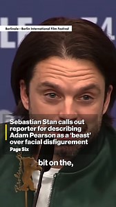 46K views · 202 reactions | Sebastian Stan called out a reporter for commenting on his co-star Adam Pearson’s facial disfigurement. https://trib.al/qAoQWp3 | New York Post | Facebook