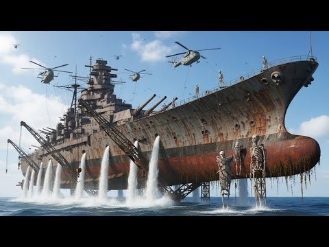 Abandoned in Deep Sea Depths for 83 Years Since World War II – Bismarckb Battleship Fully Restored!