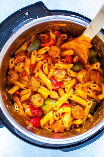 Instant Pot Sausage and Peppers - Eating Instantly