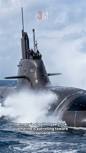 Germany's Stealth Type 212A Submarine is Patrolling Toward Greenland #military #submarine #navalpower #greenland #navaldefense | 3-Minute Magazine
