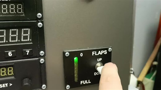 Flaps Module for Flight Sim | MSFS & X-Plane | LED Indicator   Mobiflight Config