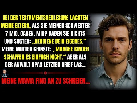 At the reading of the will, my sister received 7 million, I received nothing – until Grandpa's le...