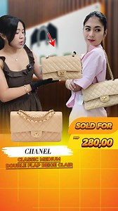 1M views · 17K reactions | What a joy to help make your dream bag a reality, Ms. Erika Rabara 﫶 C.h.a.n.e.l Medium Double Classic Flap Bag Beige Clair sold for only Php 280,000! #luxury #luxurybag #chanelbeigeclair #classicmediumflap #classicdoubleflap #preloved #pursemaison #chanel #chanelbag | Miss Jay-Ann | Facebook