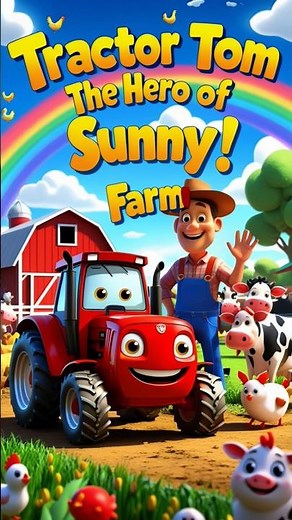 1️⃣ Tractor Tom Saves the Farm 🌾3D Kids Cartoon Story | Funny Talking Tractor Animation #kidsvideo .