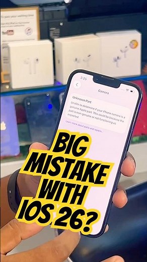Make a mistakes with iOS 26?