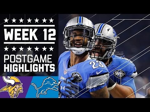 Vikings vs. Lions | NFL on Thanksgiving Week 12 Game Highlights