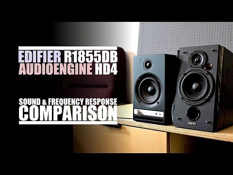 DSAUDIO.review || Edifier R1855DB vs Audioengine HD4 || sound.DEMO