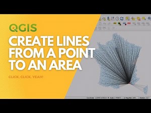 Generate lines from polygons to a point in QGIS