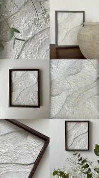 DIY Texture Picture: Get creative with cardboard & baking soda #texturepicture #decorideas