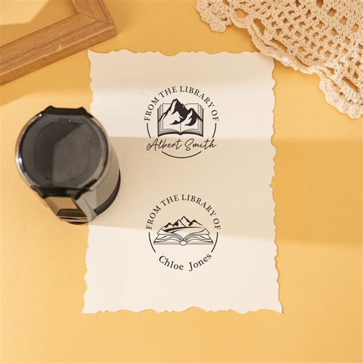 Custom Library Book Stamp, Personalized Ex Libris Stamp - Etsy UK