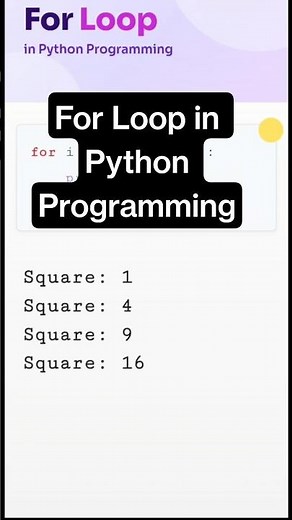 Python For Loop Tutorial for Beginners #python #ai