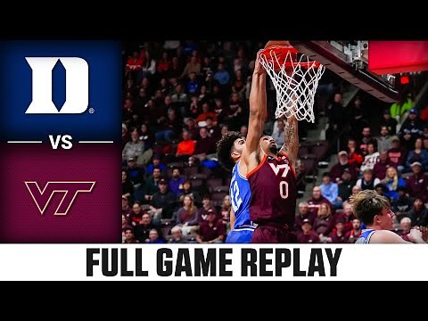 Duke vs. Virginia Tech Full Game Replay | 2025-26 ACC Men's Basketball