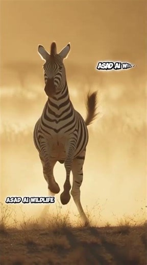 zebra with wolf attacking scene