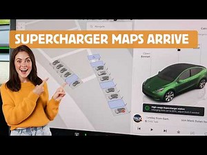 Tesla 3D SUPERCHARGER MAPS comes to the UK cars