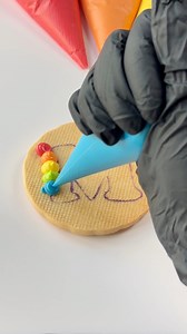 1.3M views · 7.6K reactions | Next letter? Drop your pick! 殺 #cookiedecorating #letter #satisfying #rainbow #colorful #diy | thelucky.cookie | Facebook