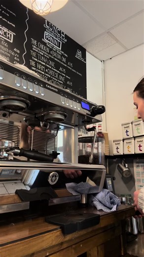 Make a coffee with Daisy on this lovely Sunny Saturday❤️ #coffee #barista #coffeetiktok #espresso #hobbscoffeebar