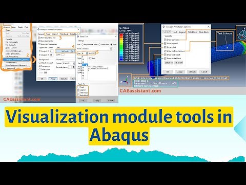 Visualization module tools in Abaqus | visualization of Abaqus results- Part 1