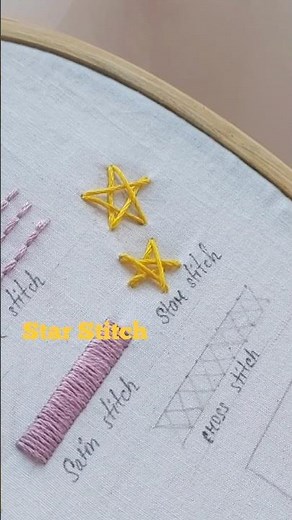 Clean and vibrant star stitch tutorial for absolute beginners