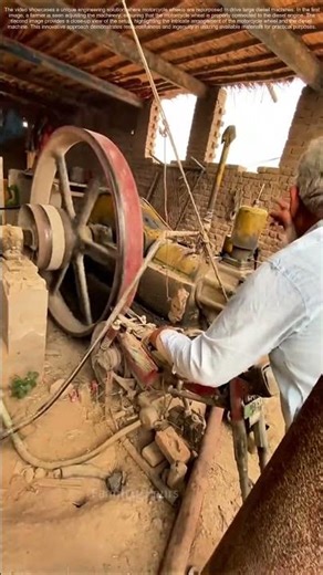 Innovative Engineering: Using Motorcycle Wheels to Power Large Diesel Machines