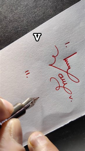 How to sign letter V?💥💥✍🏻 #alphabet