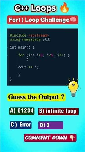 C++ Code Challenge 💡⁉️ for-Loop #24 #coding #cpp #code #learncpp #programming