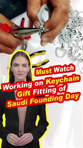 working on Keychain gift fitting of Saudi founding day 🔥 #ytshorts #trending #viral #youtubeshorts