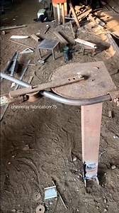 Manual pipe bending || pipe bending die #pipe #manualbender #bender | Chinnmay Fabrication