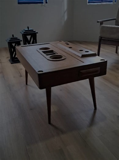 Cassette tape coffee table #creatorsearchinsights #coffeetable #uniquefurniture