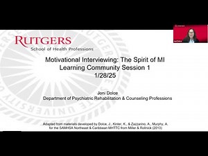 Motivational Interviewing and its Use in Behavioral Health - Embodying the Spirit of MI