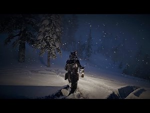 Arthur Morgan Walking Through a Brutal Snowstorm Blizzard | 3 Hours of RDR2 ASMR Winter Ambience