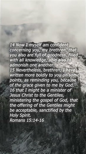 Romans 15:14-16 | Are You Full of Goodness? 🙏 #Shorts