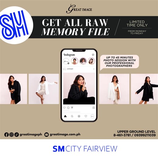 Sentimental? Want your photos to be shared? Then our Get All Raw Memory File is perfect for you! Visit us at Upper Ground Level, Parkway and we are gladly to assist you. | SM City Fairview