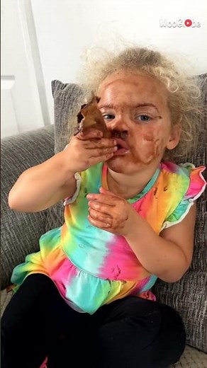 Toddler Eating Ice Cream Mess: Adorable Chaos Unleashed! || WooGlobe