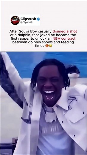 Soulja Boy really turned a dolphin show into an NBA scouting session 🐬😂 #souljaboy