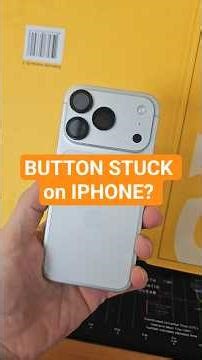 Power BUTTON stuck on iPhone?