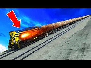 Overloaded Trains Railroad Accidents Derailments 😱 BEAMNG.Drive STREAM