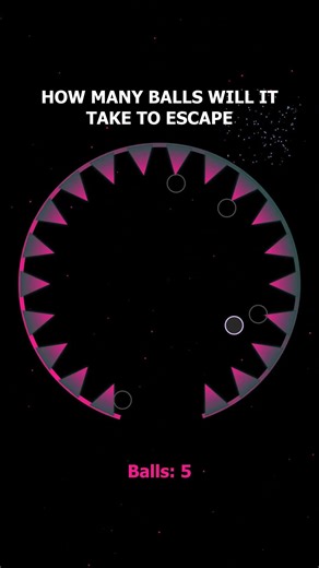 How Many Balls Can Escape the Spikes?