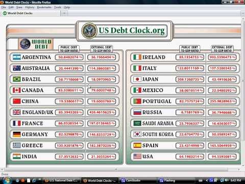 world debt clock