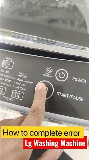 Solve Error code In lg washing Machine#youtubeshort#shorts#shortsvideo