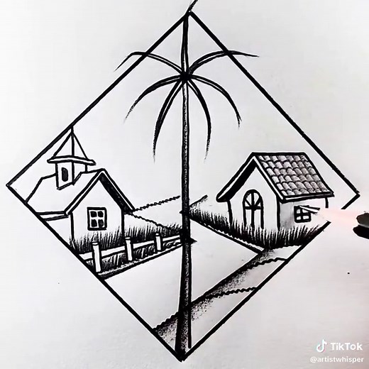 Beautiful Nature Sketching with Charcoal Techniques