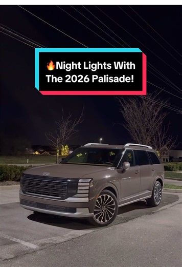 For about $60,000… is the 2026 Hyundai Palisade a budget luxury SUV at night?? #hyundai #hyundaipalisade #carreview #carsofinstagram #cars