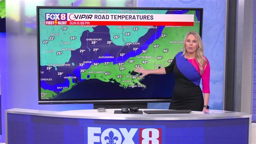 Temperatures continue to plunge! Meteorologist Amber Wheeler breaks down the current road conditions | WVUE FOX 8