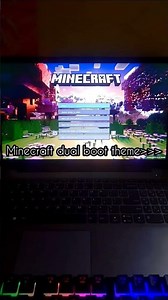 Minecraft dual boot theme ⛏️#minecraft #windows #linux