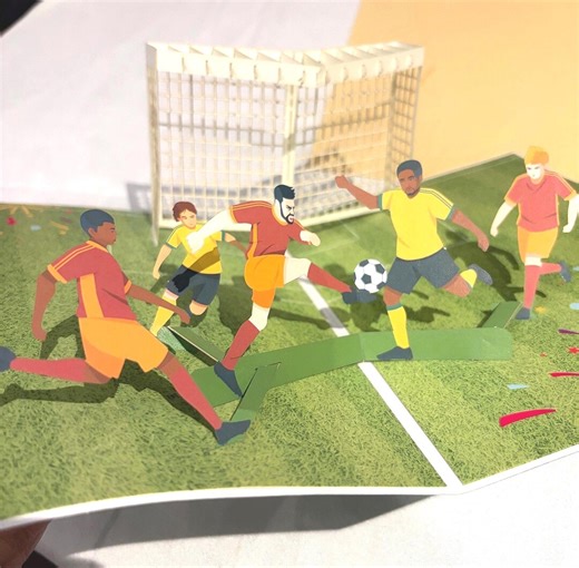 Football Pop-up Card -goal Celebration !! 3D Card - Etsy UK