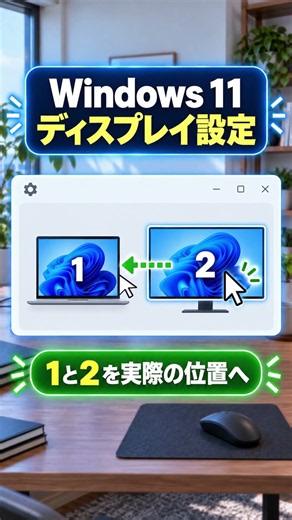 デュアルモニターの始め方｜マウスが隣の画面へ移らない編
