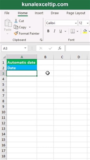 Time to Office on Instagram: "How to automatically write date in excel"
