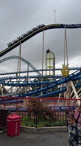 Two for one 🎢 Wicked and Colossus 😎 #wicked #colossus #themepark #lagoon #utah #travel #extremethrills #loop #meta #reels #fun #family #vacation #mountain | Daishawn Reid