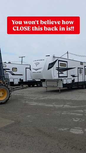 😮 Have you seen this?? 😮 Did you see how small the margin of error was! I might have audibly gasped a few times. How do RV manufacturers move these 10,000–20,000 lb beasts like they’re pushing a grocery cart?! We watched a crew maneuver our apartment sized fifth wheel with more grace than we have backing into a campsite with snacks on the line. It’s like ballet… but with forklifts and steel. Every time I see it, I’m equal parts impressed and convinced they’ve unlocked a cheat code. #RVLife #tr