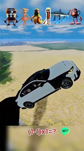 Cars Catching Flight Challenge✈️ |Italianbrainrot BeamNG.drive #shorts #automobile #bmw #crashdrive