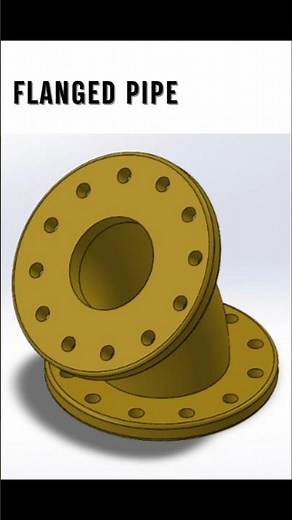 From Sketch to 3D: Flanged Pipe Design in SolidWorks (Full Workflow)